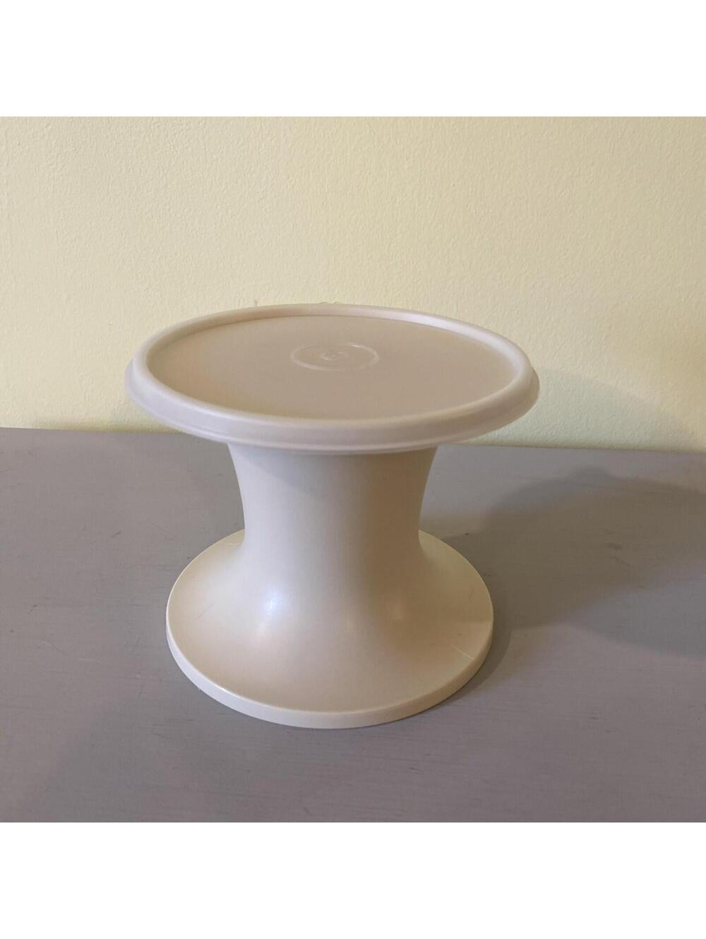 Vintage Tupperware New Pedestal Cake Dip Server #1533-4